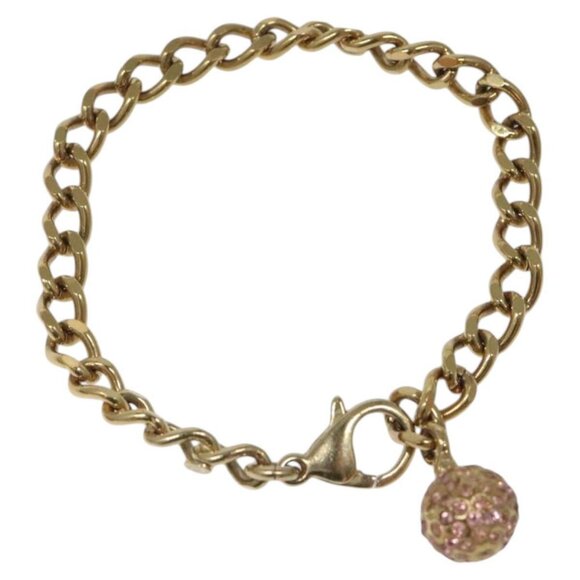 CHANEL Stone Bracelet metal Gold CC Auth - Picture 2 of 13